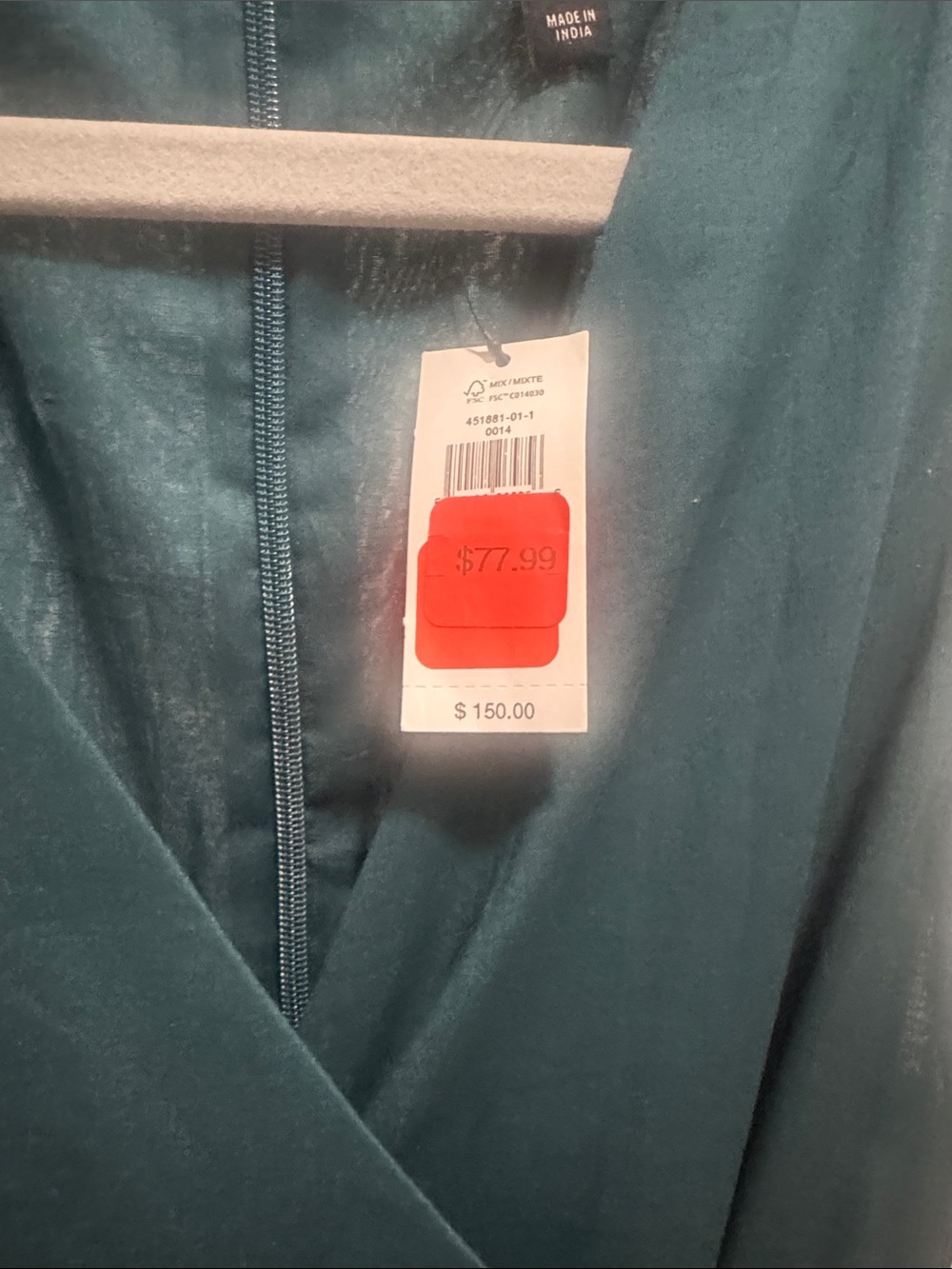 Banana Republic Teal Wrap-Style Tunic Top